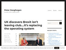 Tablet Screenshot of petergeoghegan.com